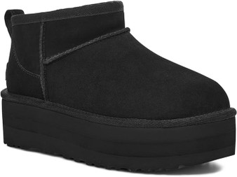 UGG Women's Classic Ultra Mini Platform Boots Black Size 10