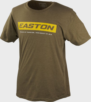 Easton Baseball Softball Men's Fueled by Passion Short Sleeve Tee Military Green Size Medium