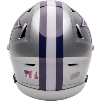 Riddell Dallas Cowboys Mid-Size Speedflex Helmet Silver Blue