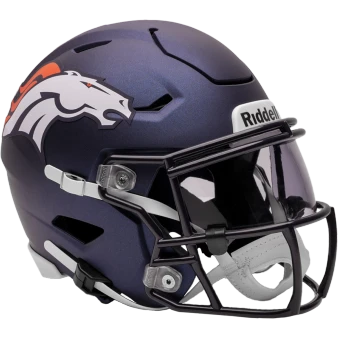 Riddell Denver Broncos Mid-Size Speedflex Helmet Blue Orange