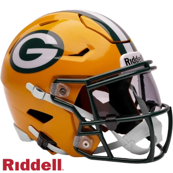 Riddell Green Bay Packers Mid-Size Speedflex Helmet Gold Green