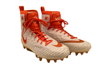 Nike Force Savage Elite TD Promo Football Cleats White Orange