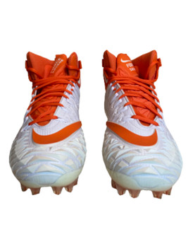 Nike Force Savage Pro TD Promo Football Cleats White Brilliant Orange