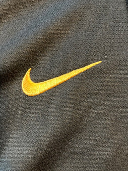 Nike Dri-Fit Therma Iowa Hawkeyes Men's LS 1/4 Zip Black Yellow Size XS