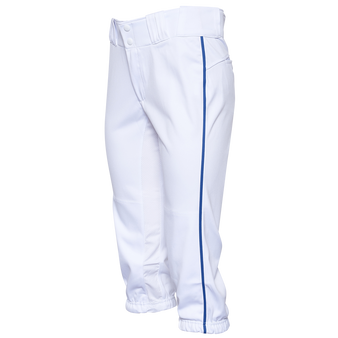 Easton Prowess Girl's Piped Softball Pants White Royal Size XS