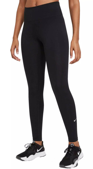 dynamisch Efficiënt Michelangelo Nike One Mid Rise Tight Fit Leggings Black Size XL (16-18)