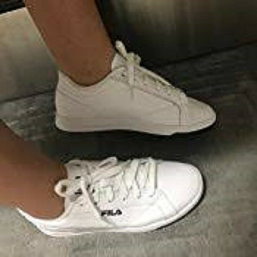 Leather Court Shoes White 