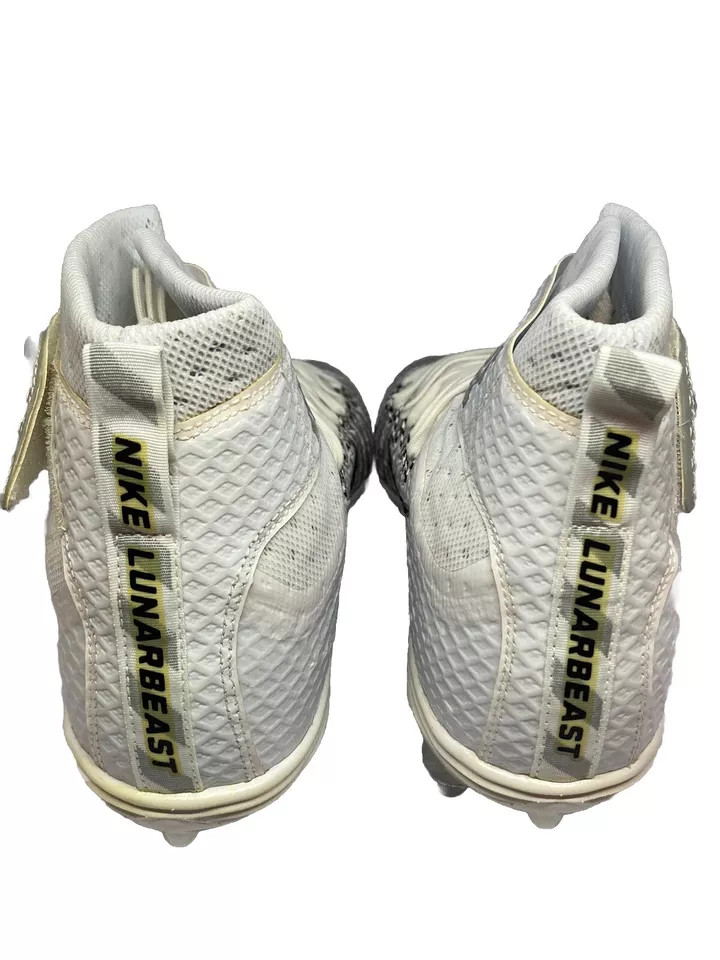 *Rare* Nike Lunarbeast 789873-100 Football Cleats White/Gray Men\'s Size 15 US Nike Lunarbeast D Men main image 3