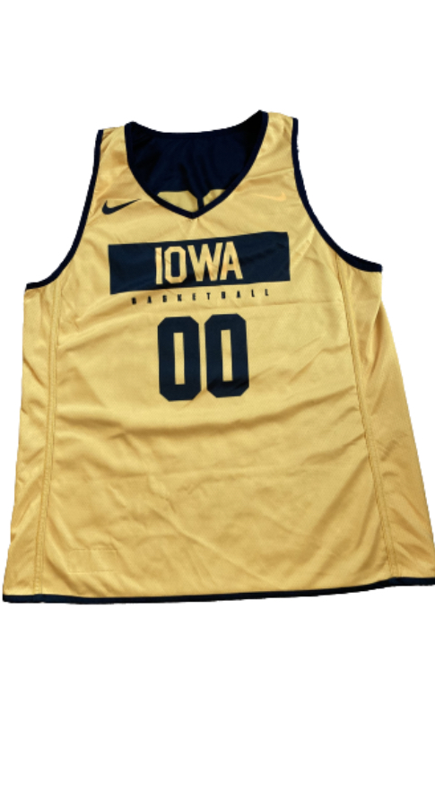 Nike Iowa Hawkeyes Team Issued Reversible Men's Basketball Practice Jersey