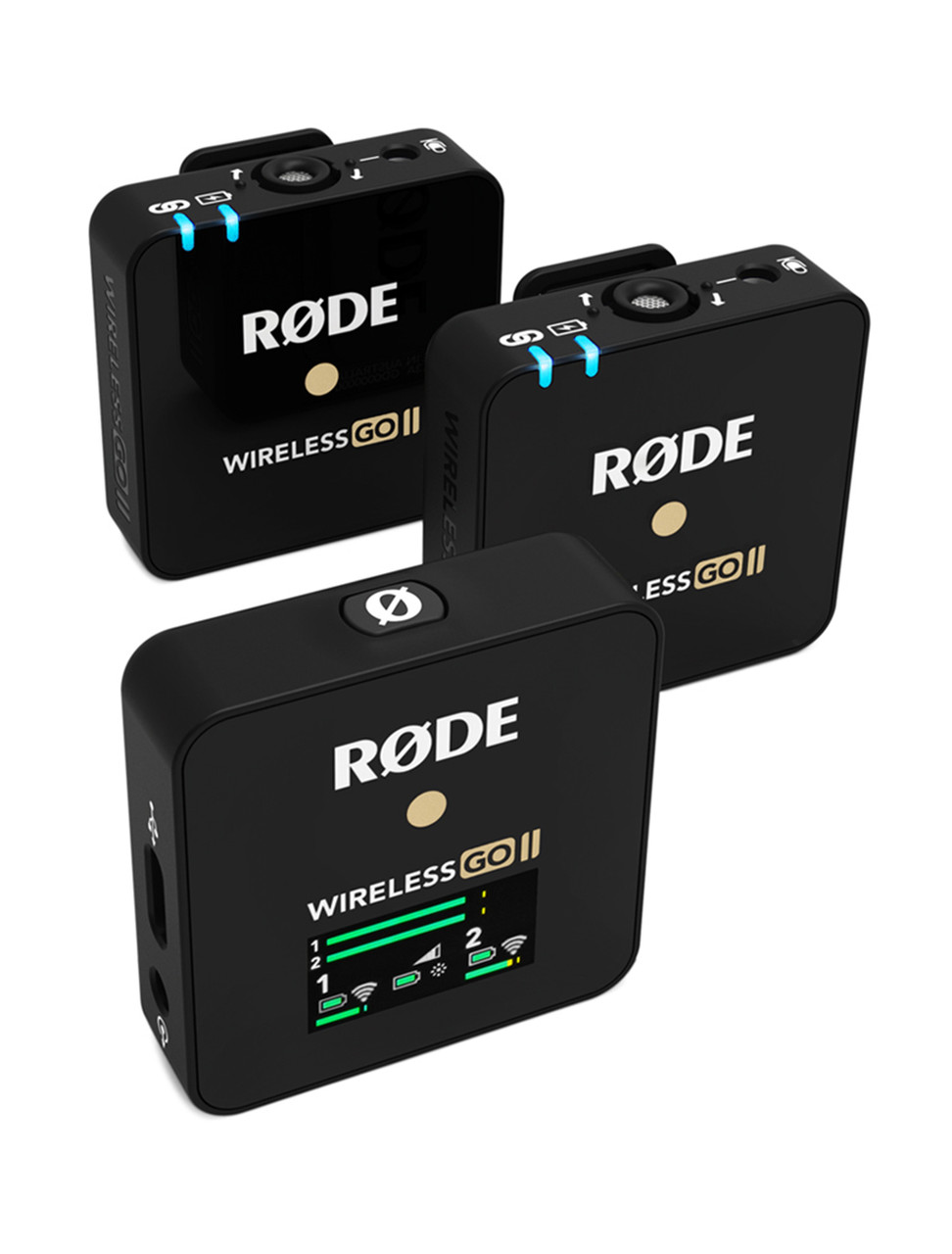 RØDE Wireless GO II Single Ultra-compact Dual-channel Wireless Microphone  System with a Built-in Microphone and On-board Recording for Filmmaking