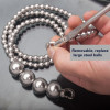 EDC Big Steel Ball Self defense Bracelet Necklace Stainless Steel Whip Titanium Steel Car Personal Safety Self defense EDC Big Steel Ball Self defense Bracelet Necklace Stainless Steel Whip Titanium Steel Car Personal Safety Self defense