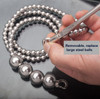 EDC Big Steel Ball Self defense Bracelet Necklace Stainless Steel Whip Titanium Steel Car Personal Safety Self defense EDC Big Steel Ball Self defense Bracelet Necklace Stainless Steel Whip Titanium Steel Car Personal Safety Self defense