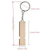 Flat Aluminum Alloy Dual Frequency Survival Whistle Double Tube Outdoor Survival Survival Whistle Equipment Equipped EDC Tool Flat Aluminum Alloy Dual Frequency Survival Whistle Double Tube Outdoor Survival Survival Whistle Equipment Equipped EDC Tool