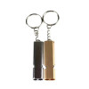 Flat Aluminum Alloy Dual Frequency Survival Whistle Double Tube Outdoor Survival Survival Whistle Equipment Equipped EDC Tool Flat Aluminum Alloy Dual Frequency Survival Whistle Double Tube Outdoor Survival Survival Whistle Equipment Equipped EDC Tool