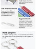 Flat Aluminum Alloy Dual Frequency Survival Whistle Double Tube Outdoor Survival Survival Whistle Equipment Equipped EDC Tool Flat Aluminum Alloy Dual Frequency Survival Whistle Double Tube Outdoor Survival Survival Whistle Equipment Equipped EDC Tool