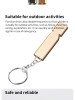 Flat Aluminum Alloy Dual Frequency Survival Whistle Double Tube Outdoor Survival Survival Whistle Equipment Equipped EDC Tool Flat Aluminum Alloy Dual Frequency Survival Whistle Double Tube Outdoor Survival Survival Whistle Equipment Equipped EDC Tool