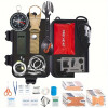 57-in-1 Survival & First Aid Kit: Complete Emergency Gear with Fire Starter for Camping, Fishing & SOS Situations