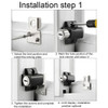 Security Anti-theft Aluminum Alloy Push-pull Door and Window Door Lock Push-pull Window Limiter Guard Lock Window Lock