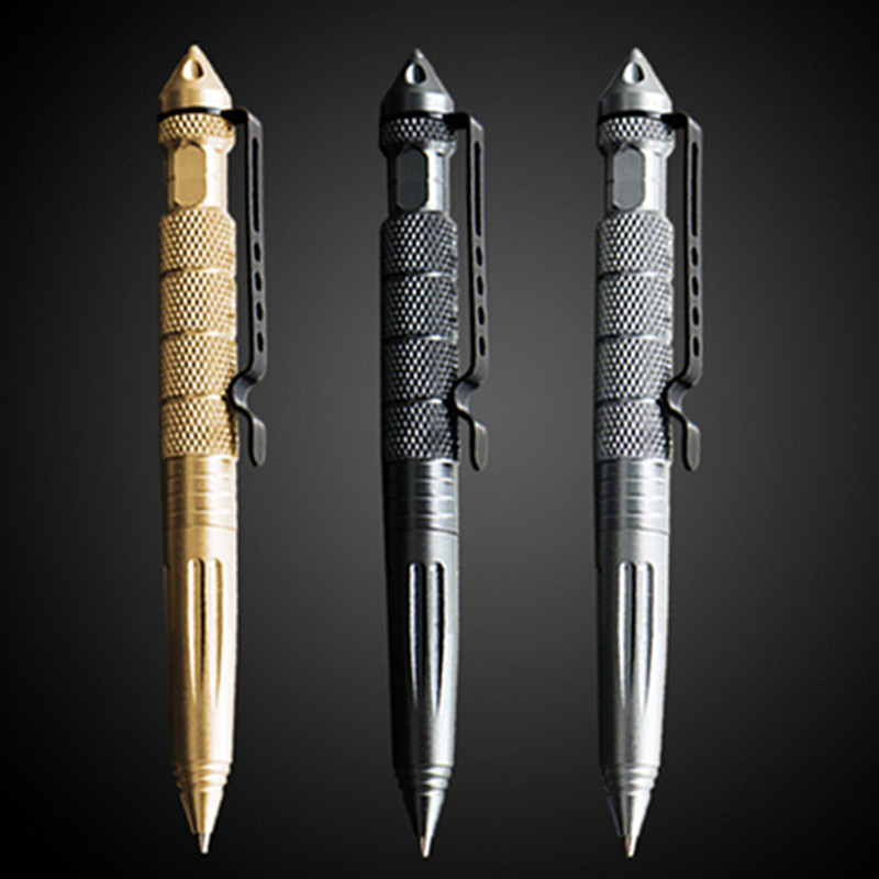 Multifunctional Tactical Pen High Quality Steel Anti Skid Gel Pen