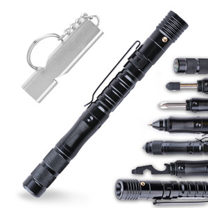 Tactical Pen Self-Defense Pens LED Tactical Flashlight with Ballpoint Pen, Window Glass Breaker, Whistle, Multi Tool Pen Tactical Pen Self-Defense Pens LED Tactical Flashlight with Ballpoint Pen, Window Glass Breaker, Whistle, Multi Tool Pen