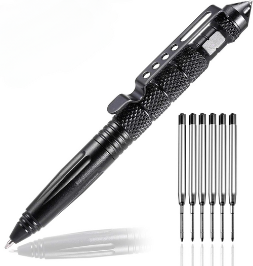 Military Tactical Pen, Professional Self Defense Pen, Emergency Glass Breaker Pen - Tungsten Steel, Writing Tool with 6 Refill Military Tactical Pen, Professional Self Defense Pen, Emergency Glass Breaker Pen - Tungsten Steel, Writing Tool with 6 Refill