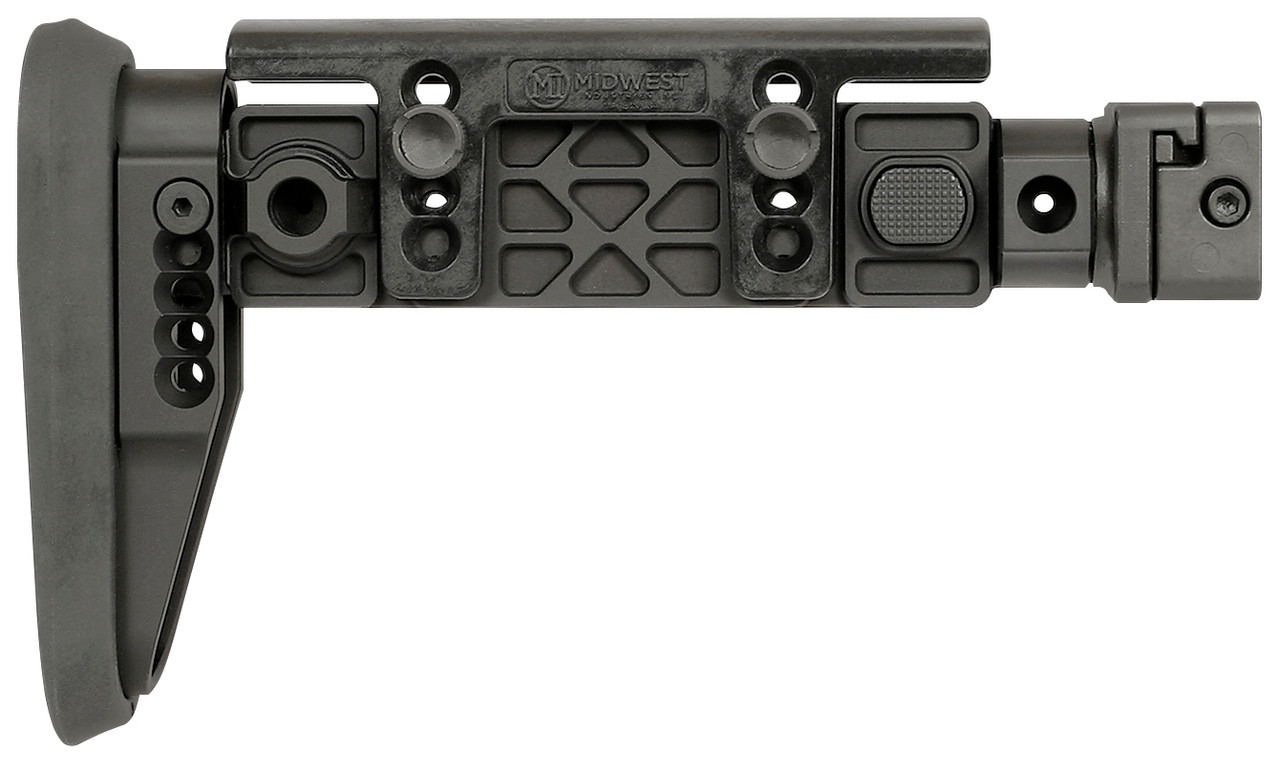 【MIDWEST INDUSTRIES】AK用アルファシリーズ フォールディングストック■ブラック［MI-AK-ALPHA-FS］ALPHA SERIES FOLDING STOCK Black