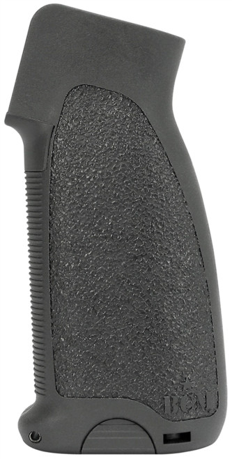 A BCMGUNFIGHTER Grip, Mod 0 in black. Product made by BCM.