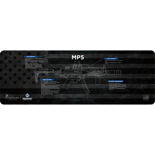 A Gun Mat MP5 Series 36x12. Product sold by Midwest Industries.