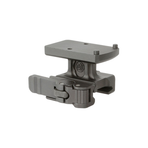 Angled side of an MK2 QD RMR Mount - 1/3 Cowitness. Product made by Midwest Industries.