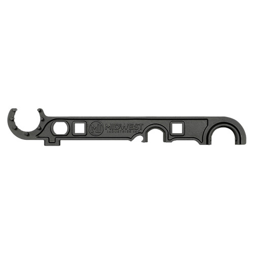 Left side of a Professional Armorer's Wrench. Product made by Midwest Industries.