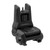 Angled side of a Black MBUS 3 Sight - Front. Product made by Magpul Industries.