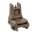 Angled side of a Flat Dark Earth MBUS 3 Sight - Front. Product made by Magpul Industries.