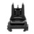 Front side of a Black MBUS 3 Sight - Front. Product made by Magpul Industries.