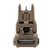 Back side of a Flat Dark Earth MBUS 3 Sight - Front. Product made by Magpul Industries.