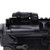 A Black MBUS 3 Sight - Rear attached to a Rifle. Product made by Magpul Industries.