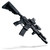 Left side of a AR-15 Shadow Crossover Grip attached to rifle D. Product made by Driven Arms Co.