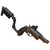 Angled side of the Bounty Hunter Taurus Judge Arm Brace installed on a revolver. Product made by Midwest Industries.