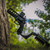 The Bounty Hunter Chiappa Rhino Large Frame Stock on a revolver resting on a tree, left side. Product made by Midwest Industries.