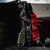 The Bounty Hunter Chiappa Rhino Small Frame Stock & Arm Brace on a revolver resting on a tailgate. Product made by Midwest Industries.
