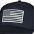 Angled side of USA 250 Performance Hat - Navy, zoomed into the flag. Product sold by Midwest Industries.
