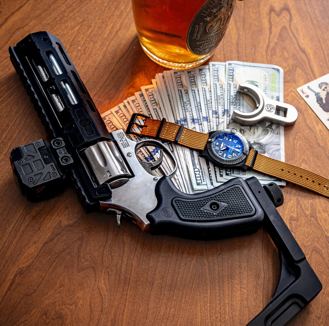 Bounty Hunter Series revolver in the field