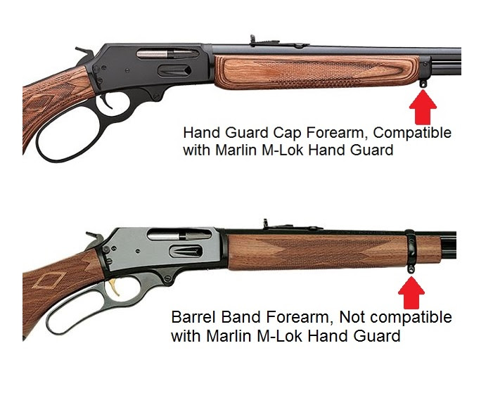 Marlin® 1894 Extended M-LOK® Sight System Diagram