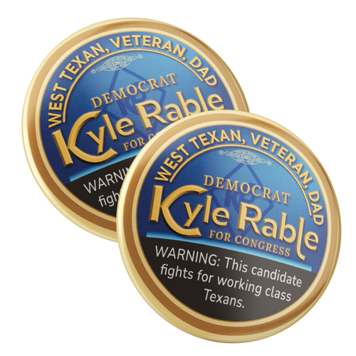 Warning (2.25" Pin-Back Button -- Pack Of Two!)