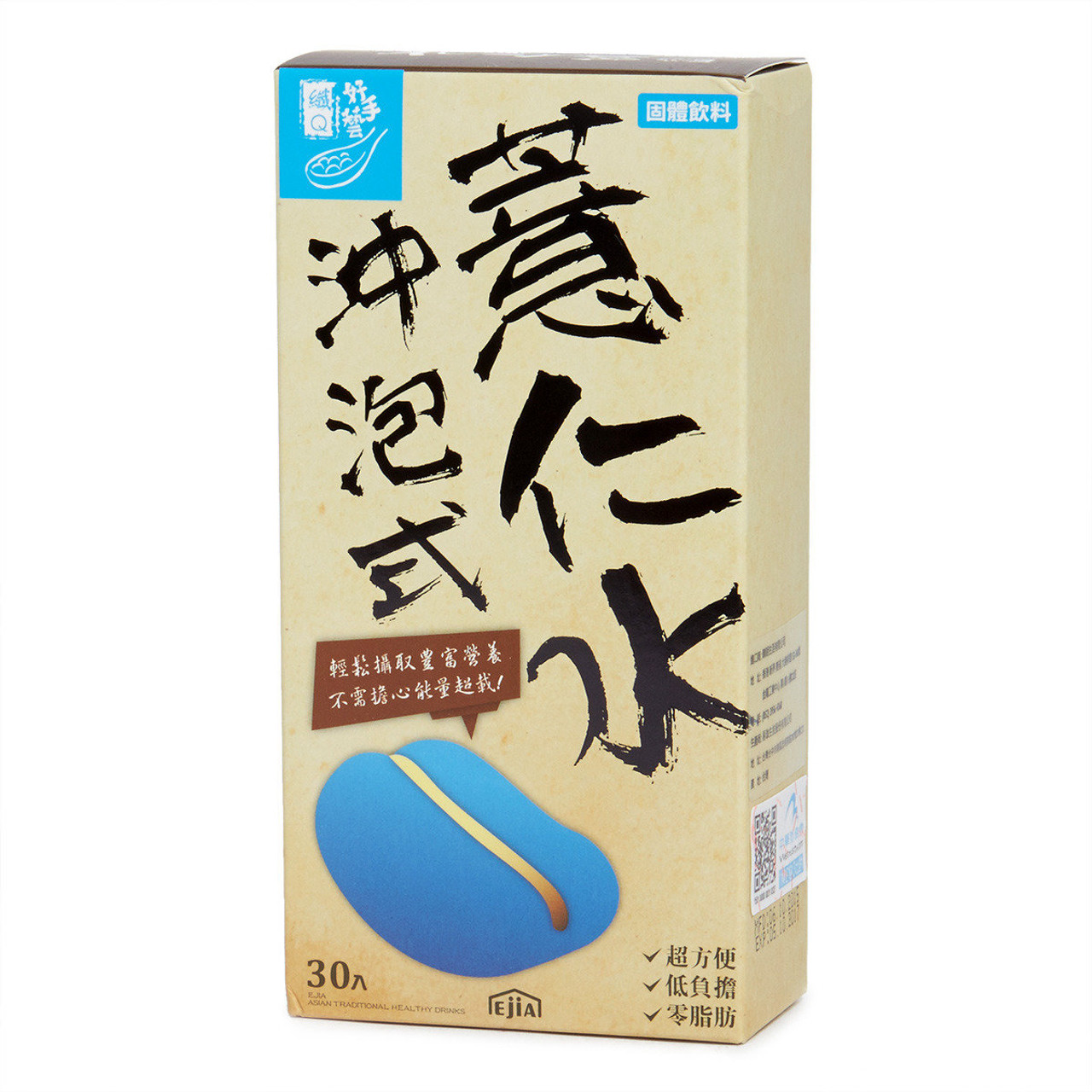 Tw Ejia Instant Mix Drink Of Coix Seed 台灣e Joy 易珈生技纖q好手藝薏仁水 30包x 2g Mikoplace U S 港日韓 零食藥妝生活百貨