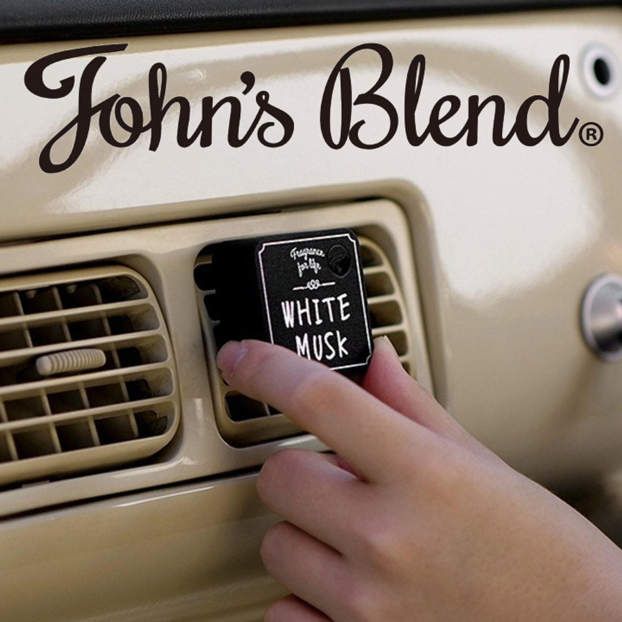 JOHN'S BLEND Clip on Air Freshener Musk Jasmine 汽車出風口用香薰