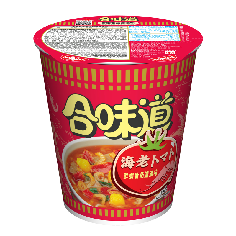NISSIN Cup Noodles Shrimp and Tomato Flavor | 日清合味道鮮蝦番茄濃