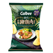 CALBEE - Potato Chips Thai Grilled Pork Jowl Flv | 卡樂B 薯片 炭燒豬頸肉味 68g