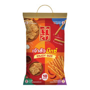 CHAO SUA Rice Cracker & Pork Sticks Assorted Pack | 座山 雜錦裝 (肉鬆飯焦乾30gX5包+豬肉條18gX5包)