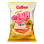 CALBEE - Potato Chips Maid Ham Flavor|卡樂ＢＸ金妹牌火腿味薯片 90G 大包