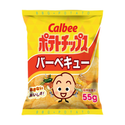 CALBEE - Potato Chips  BBQ Flavor |卡樂B 燒烤味薯片 55G